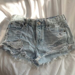 AE High Waisted Jean Shorts